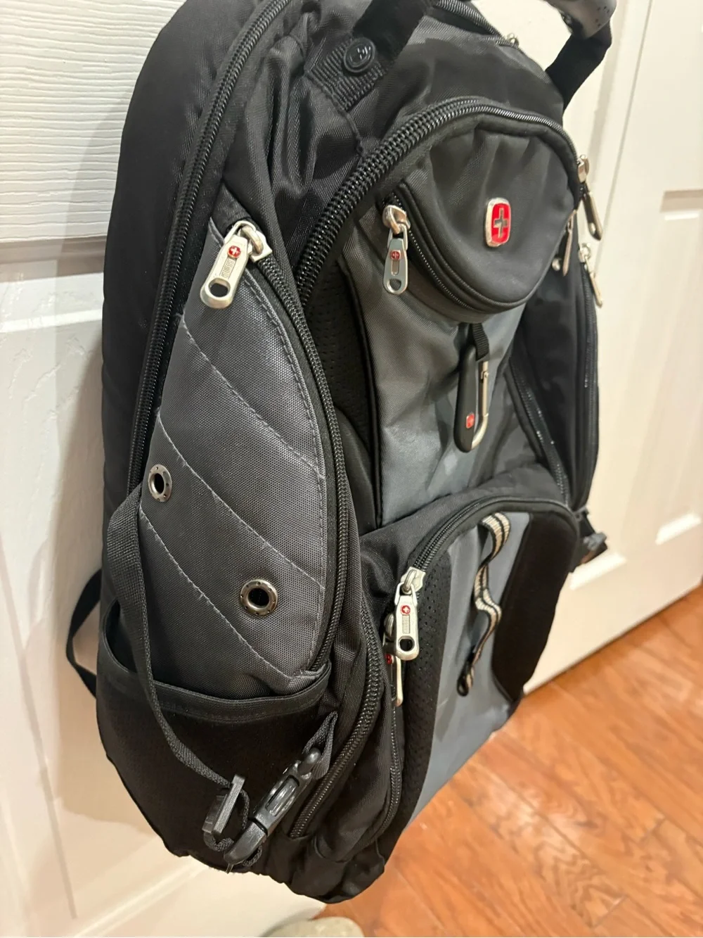 SwissGear Black and Gray Laptop Backpack with Organizer